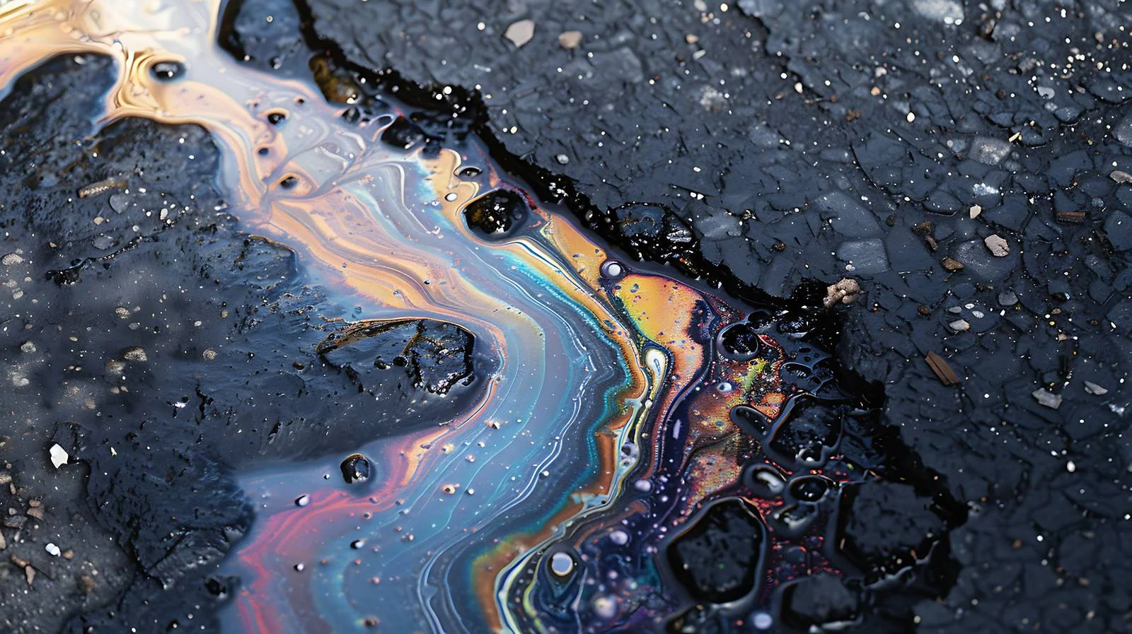 Dark Asphalt Park Oil Spill Texture — free download from Dotvec