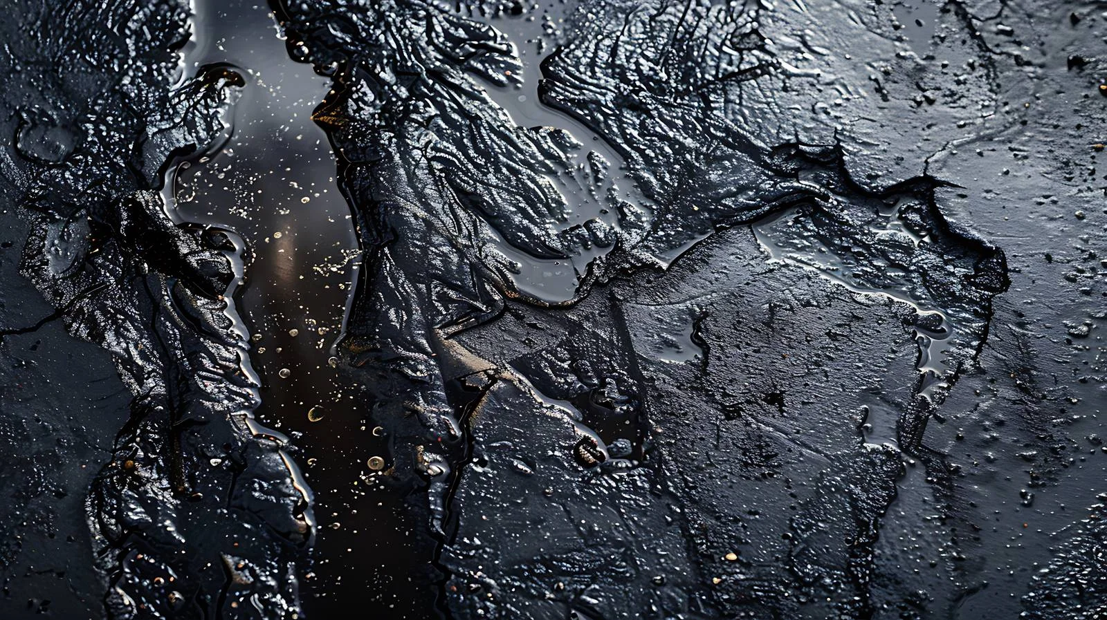 Dark Asphalt Park Oil Spill Texture — free download from Dotvec
