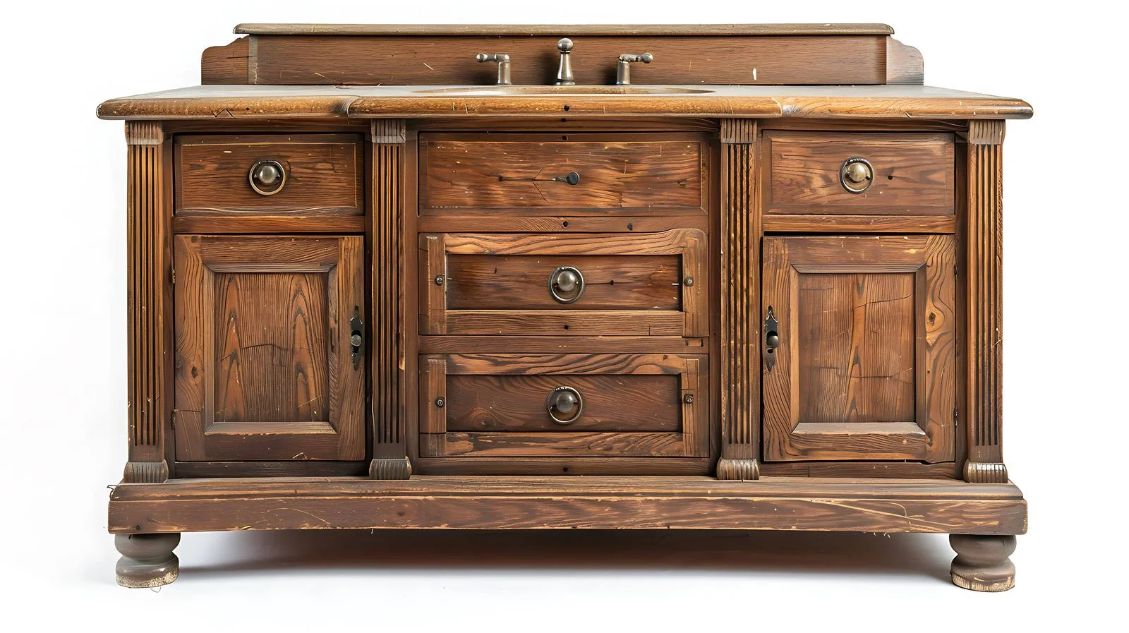 Detailed Antique Oak Surface Texture Background — free download from Dotvec