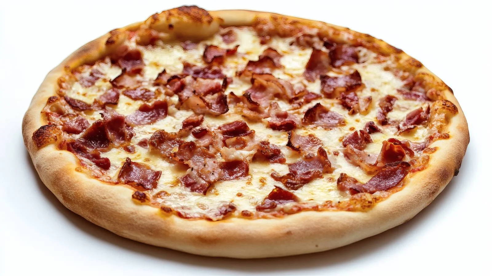 Delicious Bacon Carbonara Pizza on White — free download from Dotvec