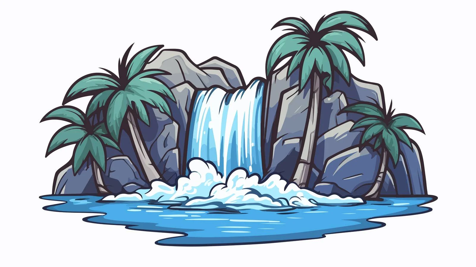 Tropical Badge Design with Nature Elements — free download from Dotvec