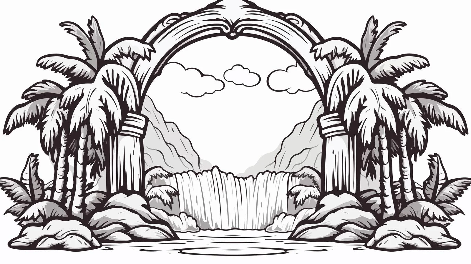 Nature Inspired Hand-drawn Badge Design — free download from Dotvec