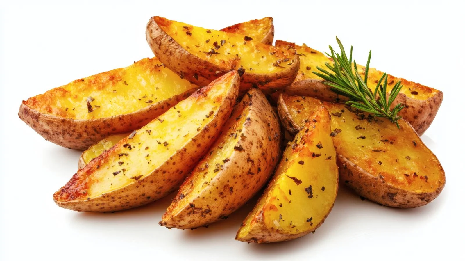 Crispy Potato Wedges on White Background — free download from Dotvec