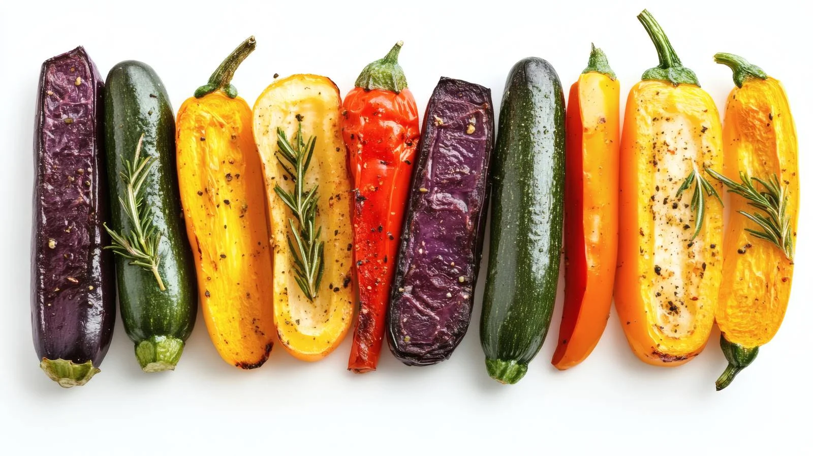 Assorted Seasonal Vegetables on White Background — free download from Dotvec