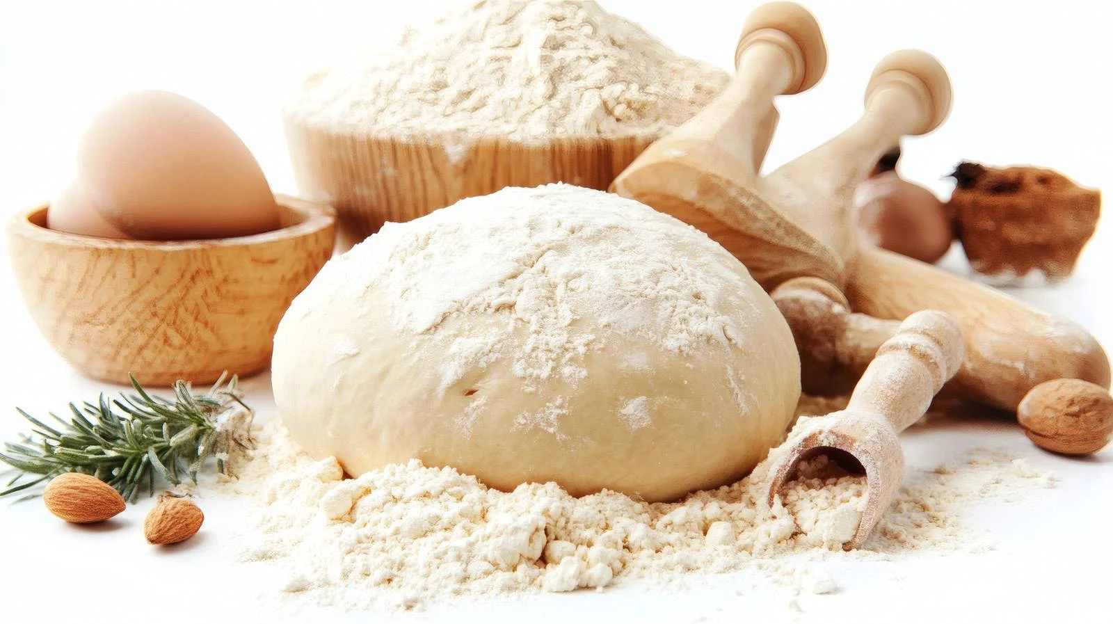 Traditional Baking and Dough Kneading Scene — free download from Dotvec