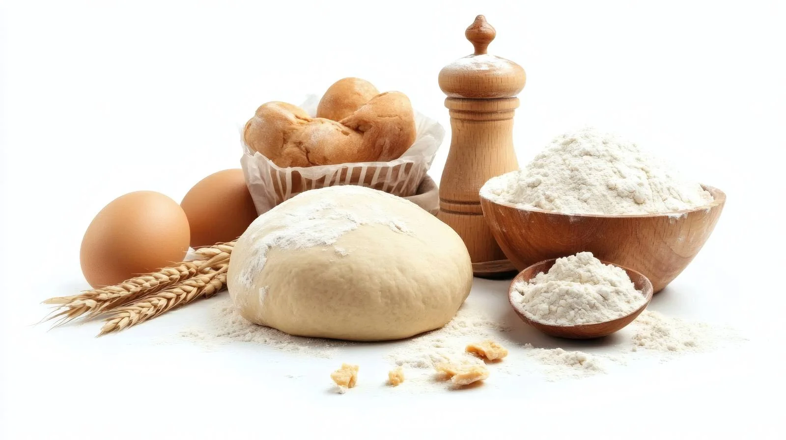 Preparation of Dough Background with Kneading — free download from Dotvec