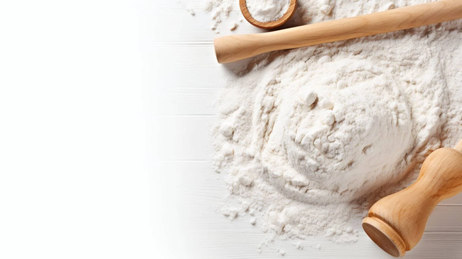 Traditional Baking Scene with Flour and Rolling Pin — free download from Dotvec