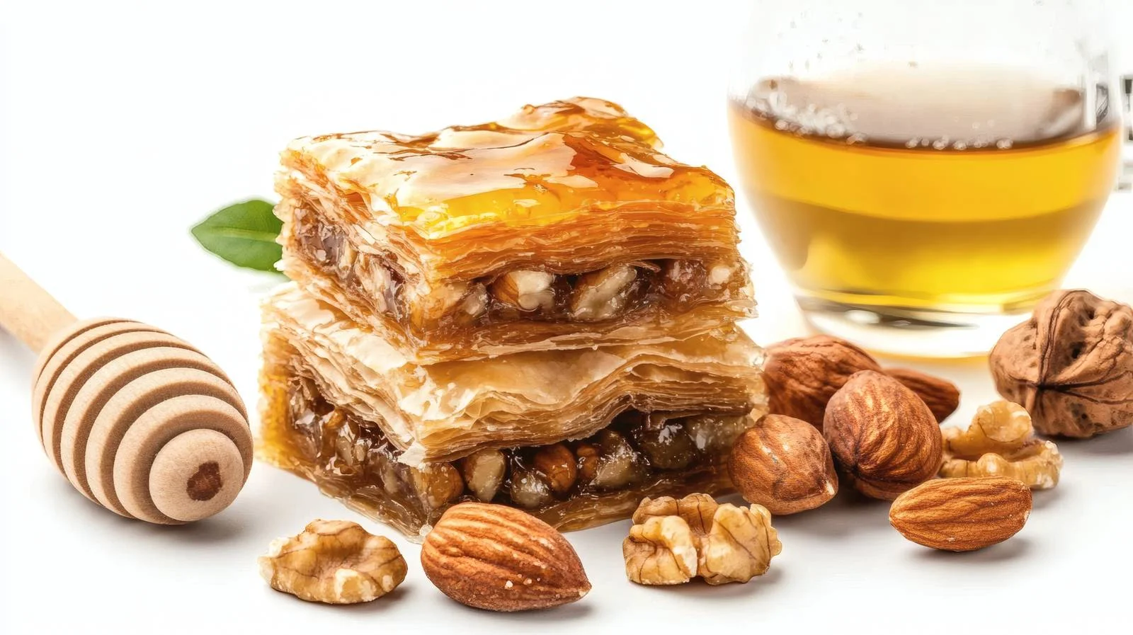 Delicious Baklava with Honey and Nuts — free download from Dotvec