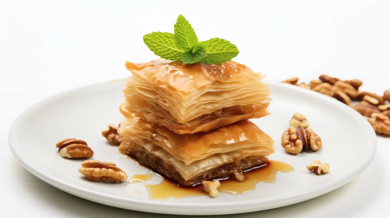 Exquisite Baklava with Honey and Walnuts — free download from Dotvec