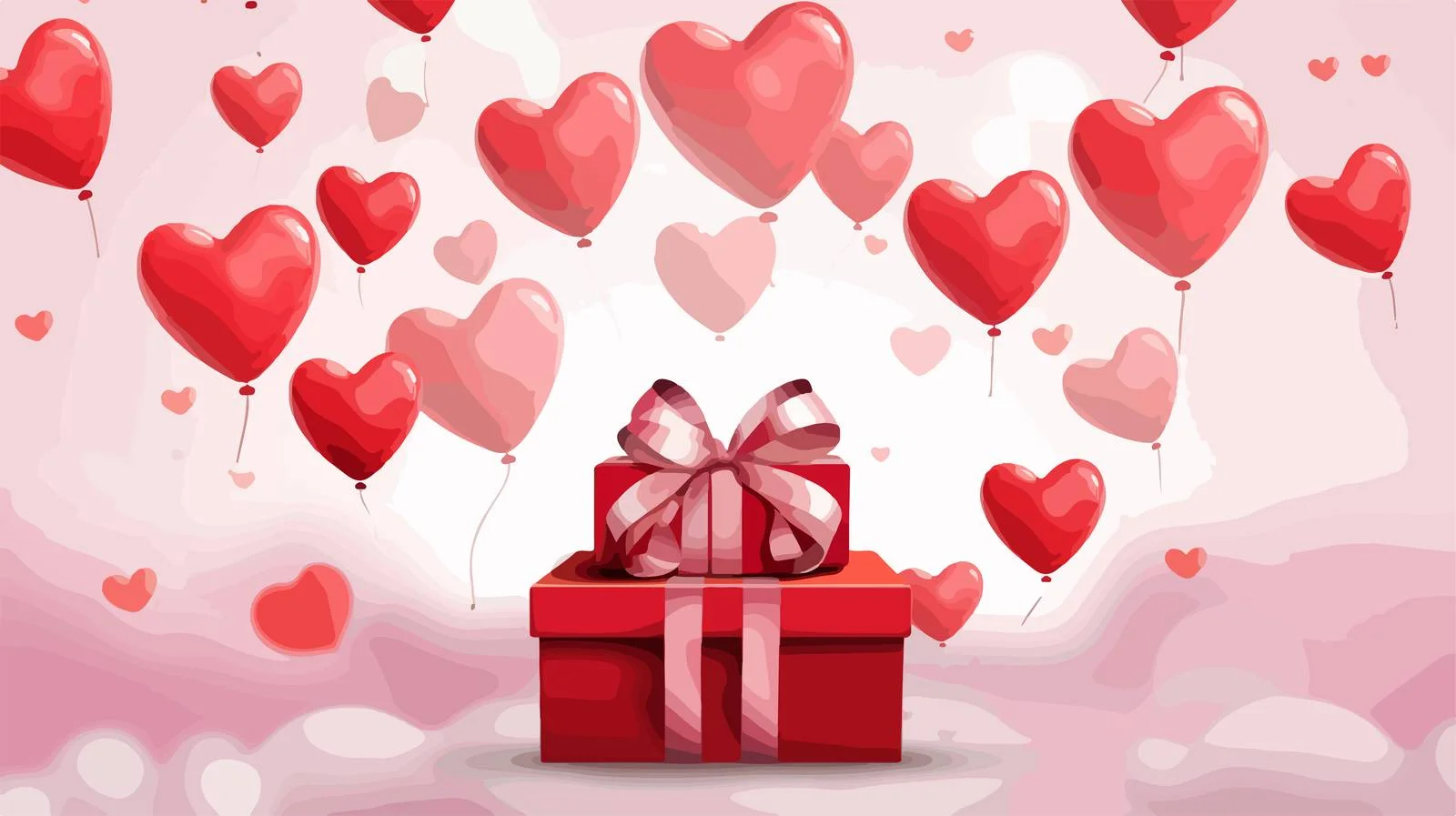 Gift Box Balloon Sky Floating Image — free download from Dotvec