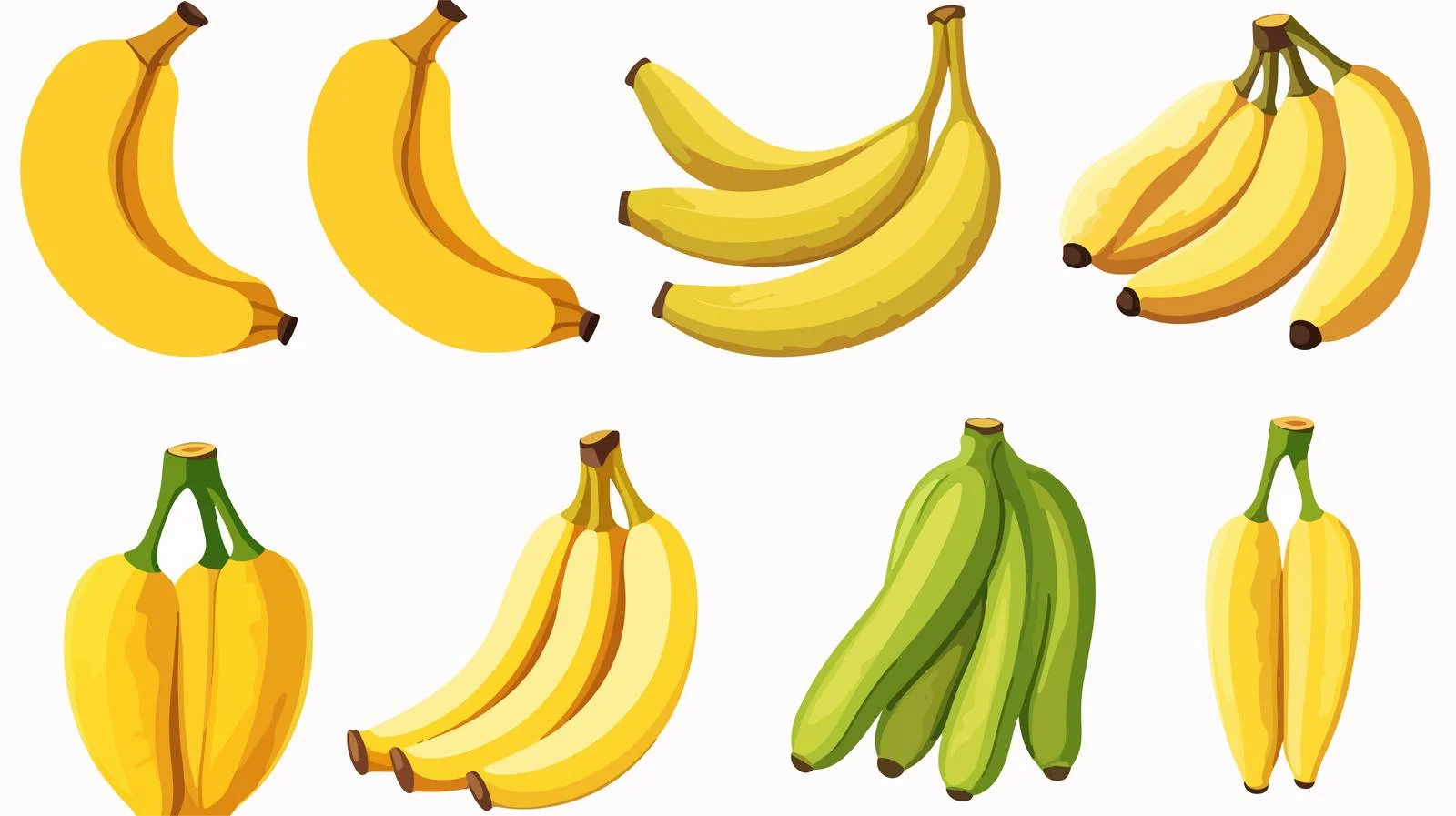 Yellow Banana Vector for Vegetarian Health — free download from Dotvec
