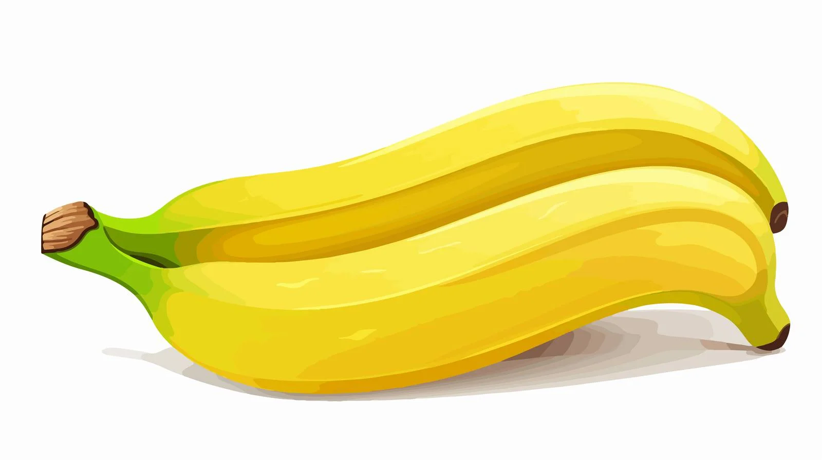 Yellow Banana Vector for Vegetarian Health — free download from Dotvec