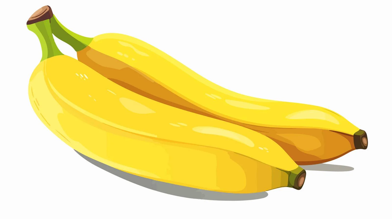 Yellow Banana Vector for Vegetarian Health — free download from Dotvec
