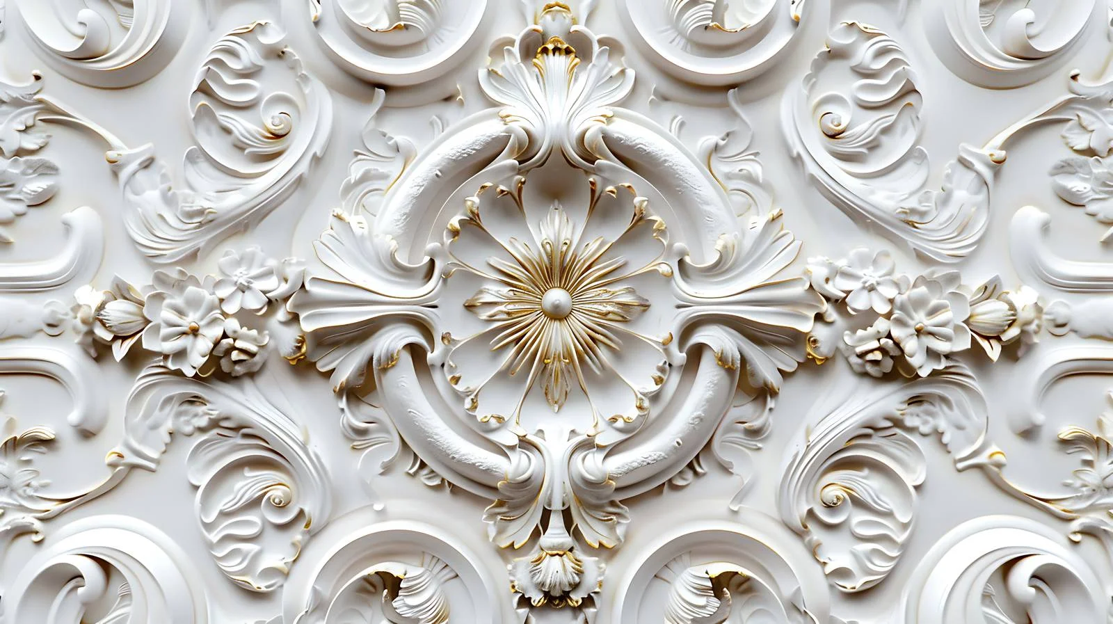Elegant Baroque Texture on White Background — free download from Dotvec