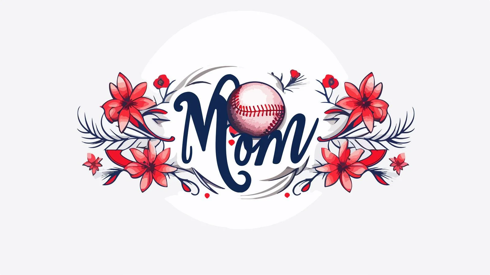 Heartwarming Baseball Mom Mother's Day Design — free download from Dotvec