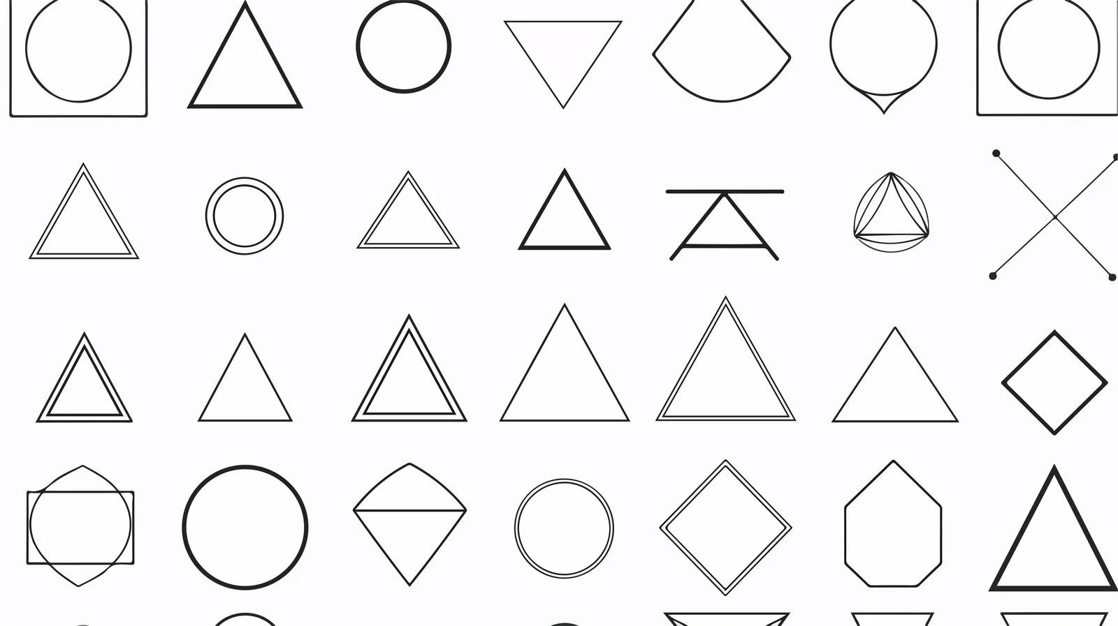Geometric Shapes Overview — free download from Dotvec