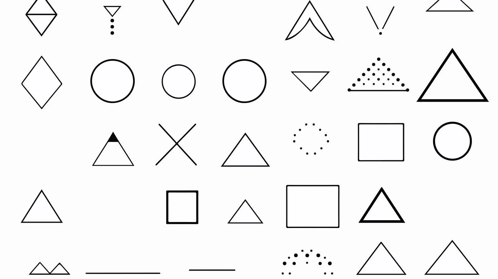 Geometric Shapes Overview — free download from Dotvec