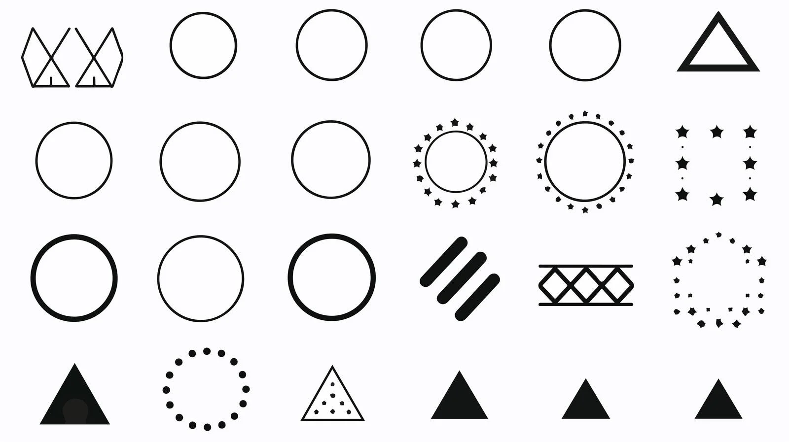 Geometric Shapes Overview — free download from Dotvec