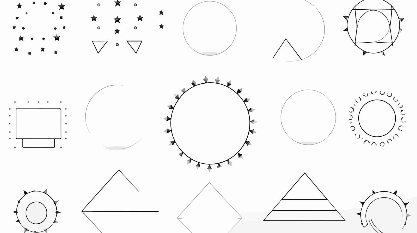 Geometric Shapes Overview — free download from Dotvec