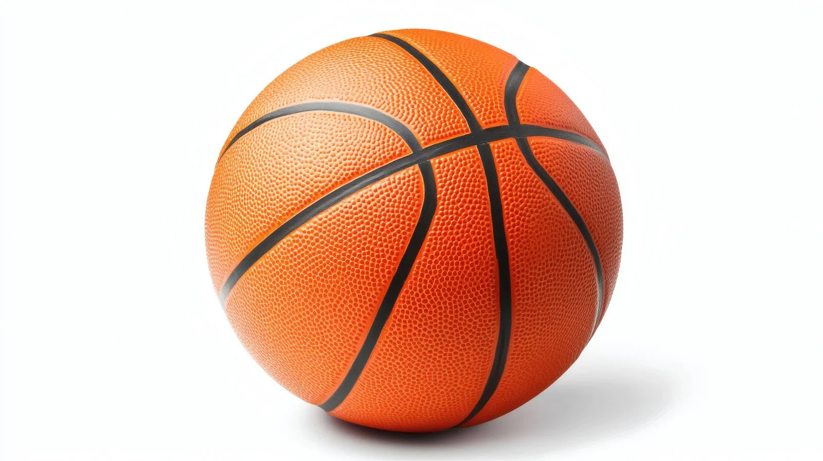 Vibrant Orange Basketball on White Background — free download from Dotvec