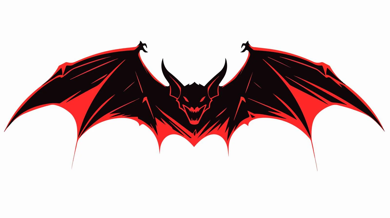 Spooky Vampire Bat Silhouette Illustration — free download from Dotvec