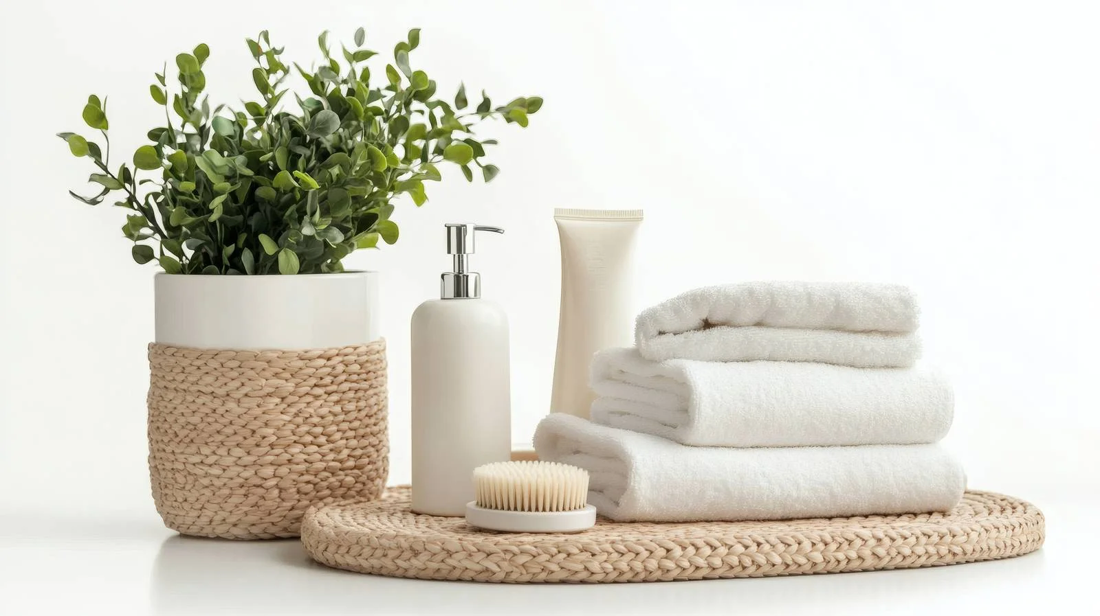 Elegant Bath Accessories on White Background — free download from Dotvec