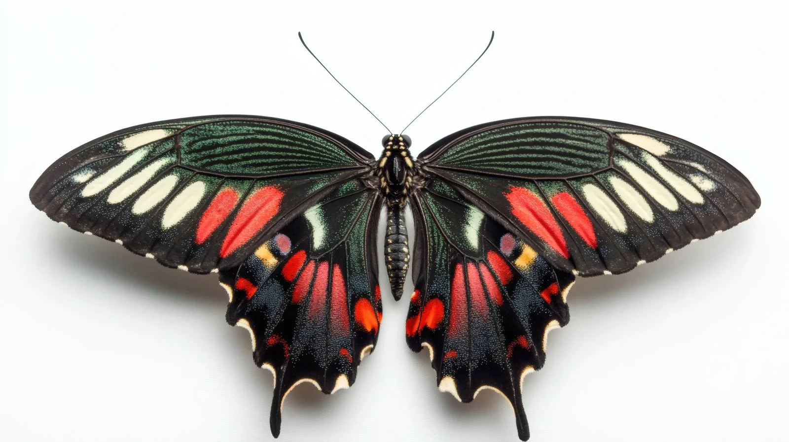 Exquisite Urania Butterfly on White Background — free download from Dotvec