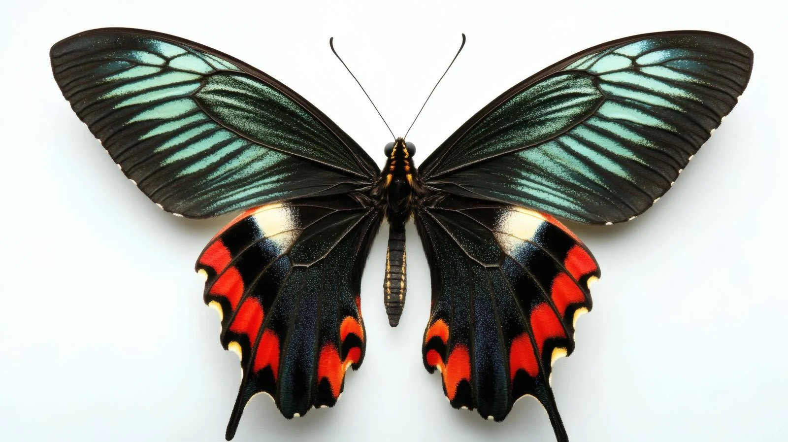 Exquisite Urania Butterfly on White Background — free download from Dotvec