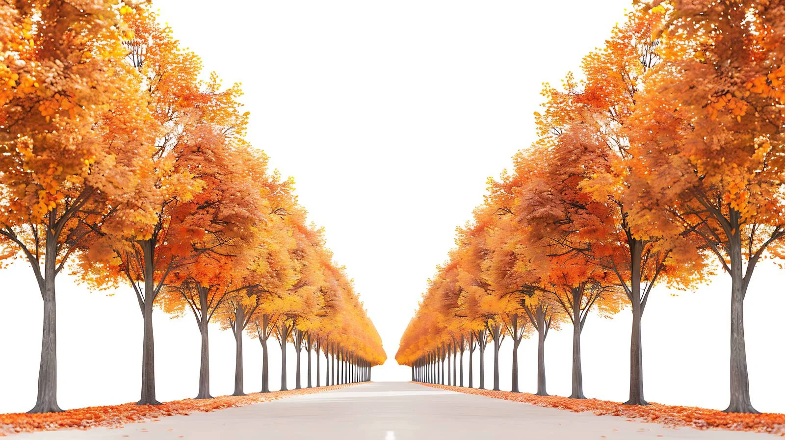 Scenic Autumn Avenue Surrounded by Maple Trees — free download from Dotvec