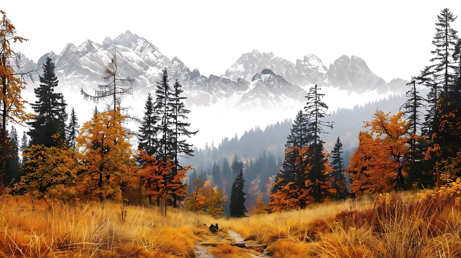 Vibrant Autumn Scenery in Tatry Mountains — free download from Dotvec