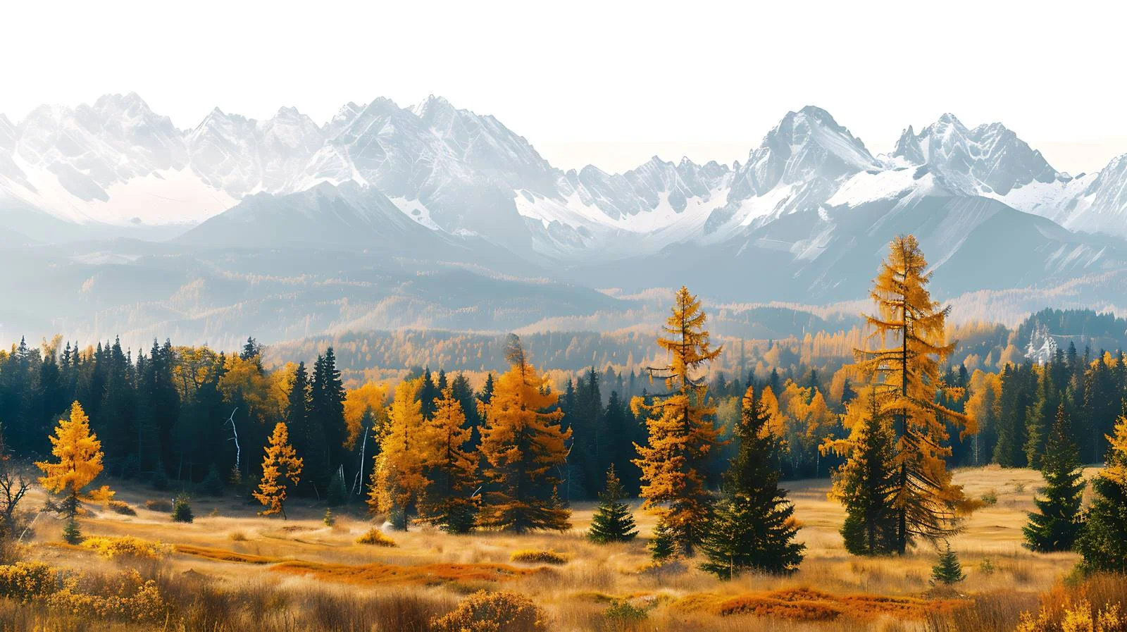 Scenic Tatry Mountains in Autumn Panorama – free tatry image from Dotvec