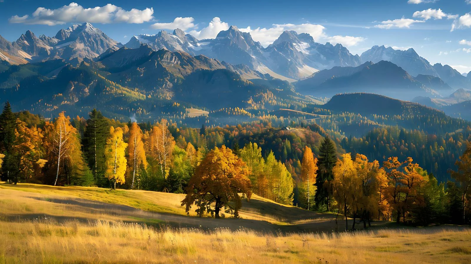 Scenic Autumn View of Tatry Mountains — free download from Dotvec