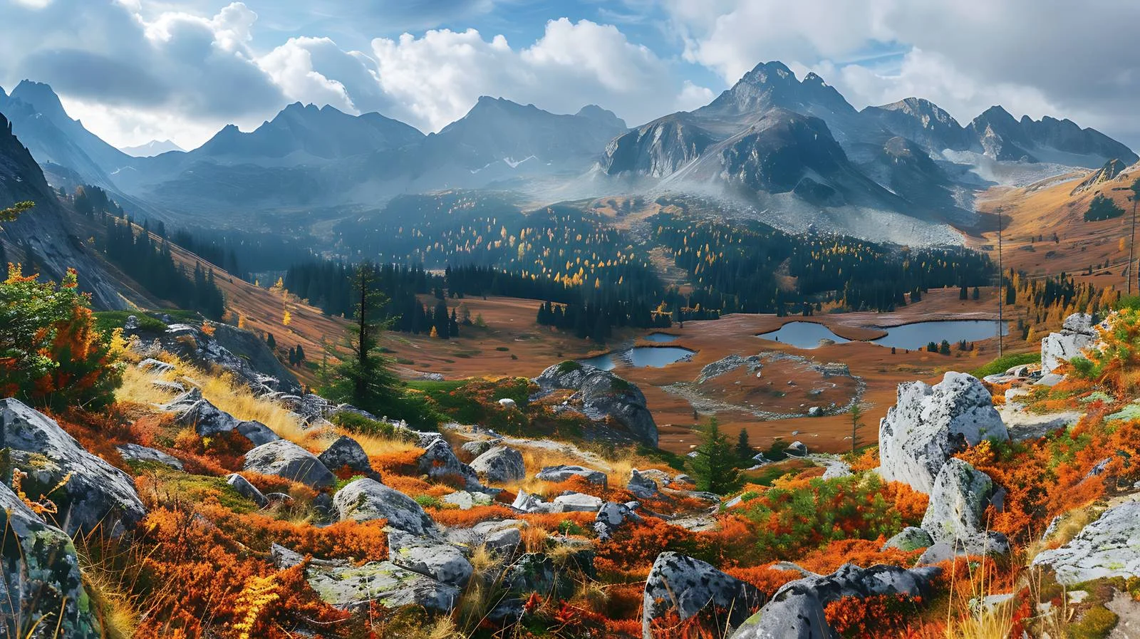 Serene Tatry Mountains Autumn Scenery – free tatry image from Dotvec