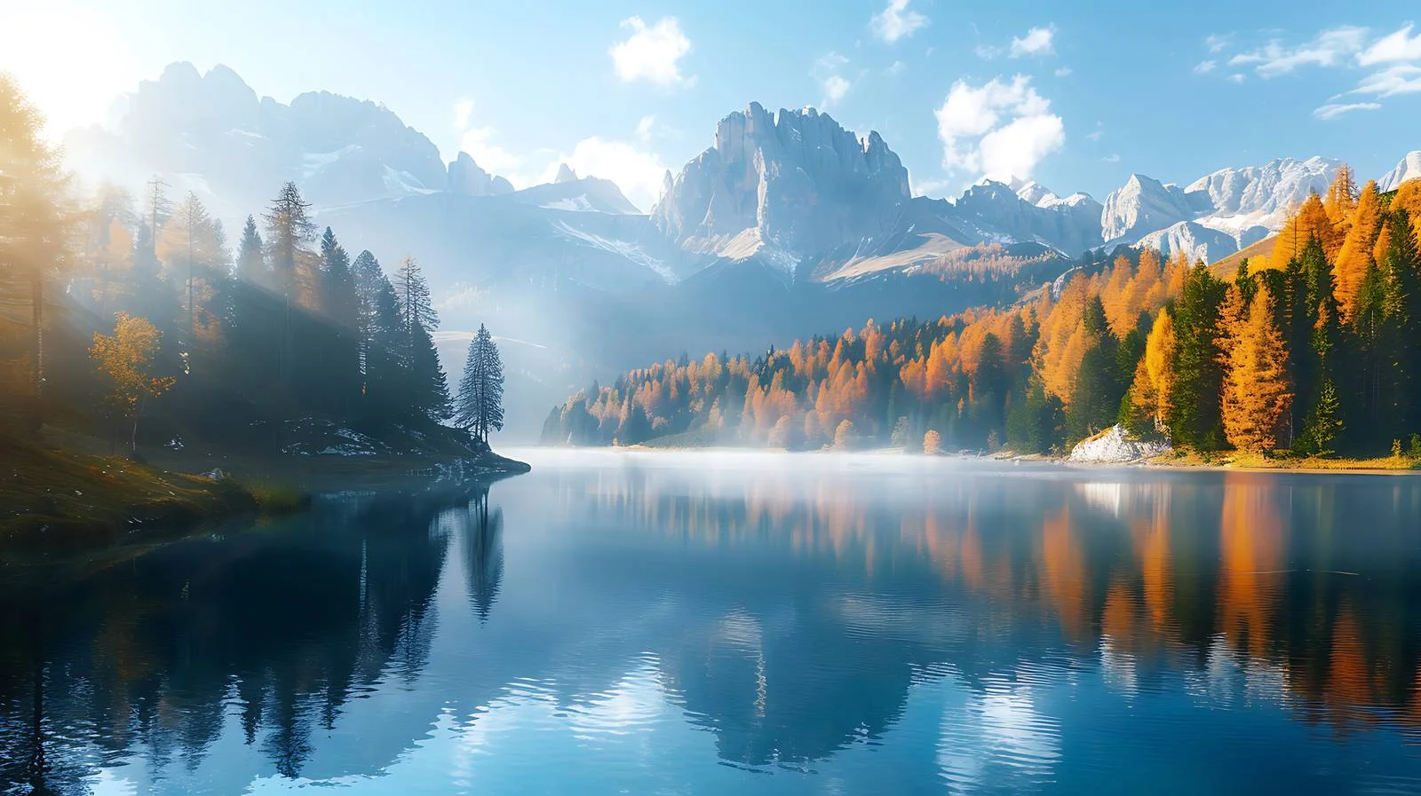 Majestic Autumn Sunrise Over Lago Ant — free download from Dotvec