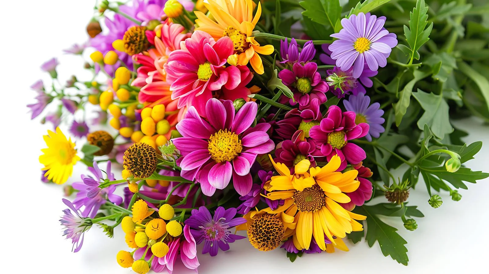 Vibrant natural flower bouquet in close-up — free download from Dotvec