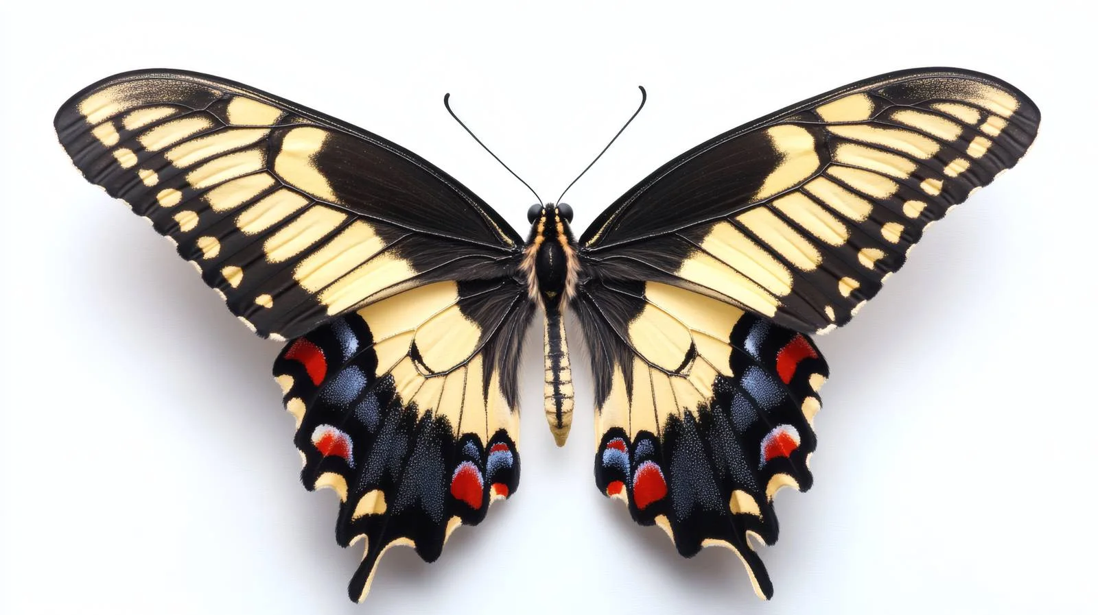 Exquisite Papilio Maacki Butterfly on White — free download from Dotvec