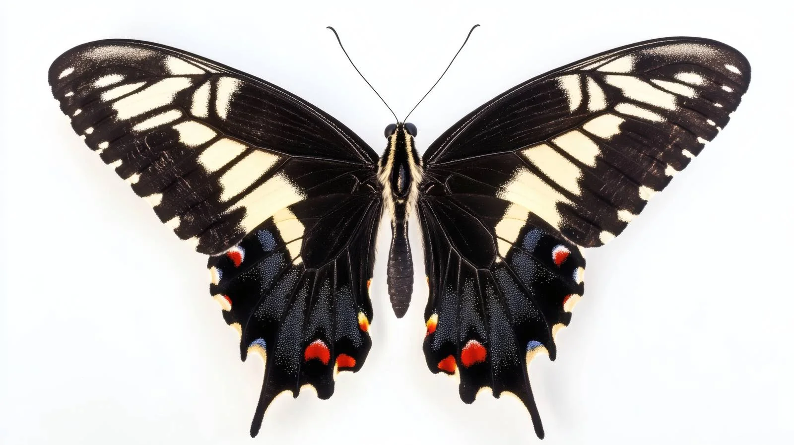 Graceful Papilio Maacki Butterfly on White — free download from Dotvec