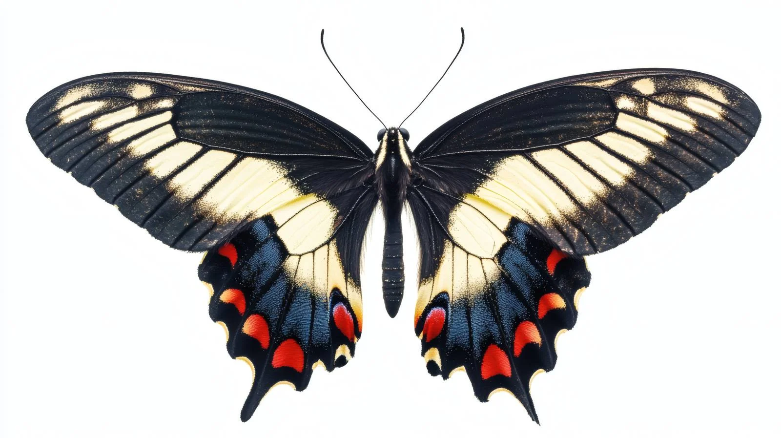 Exquisite Papilio Maacki White Butterfly Isolated — free download from Dotvec