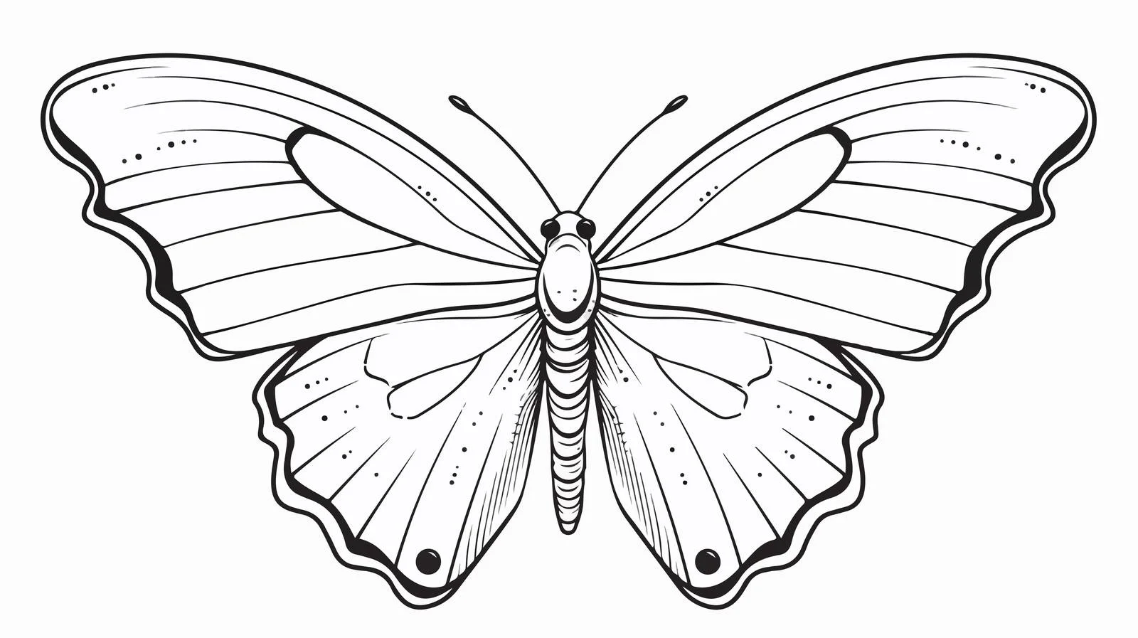 Exquisite Butterfly Sketch Illustration — free download from Dotvec