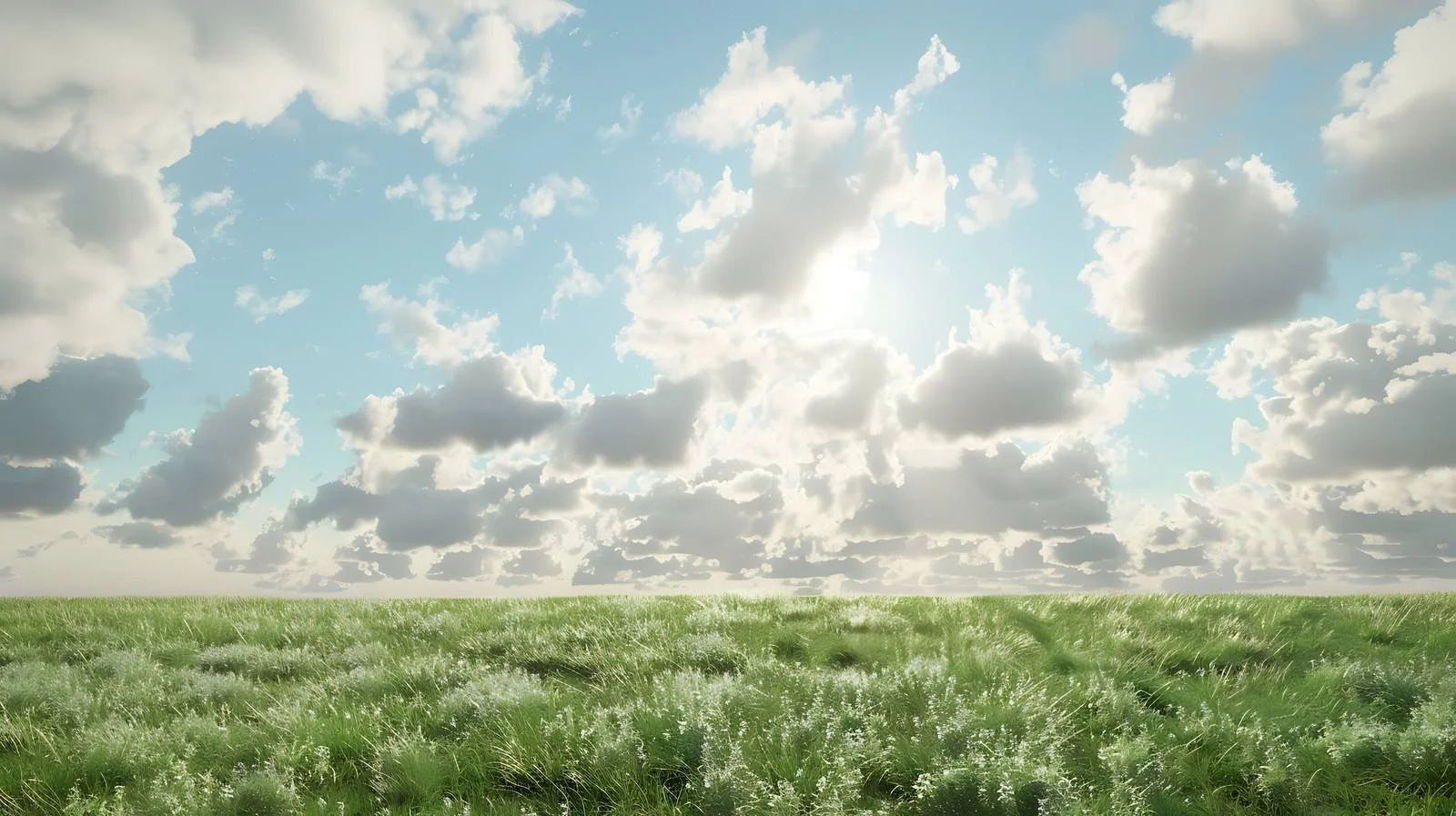 Serene Cloudy Sky Over Isolated Summer Fields — free download from Dotvec