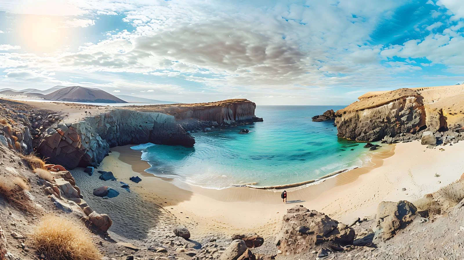 Sunny Day at Playa Papagayo Beach — free download from Dotvec