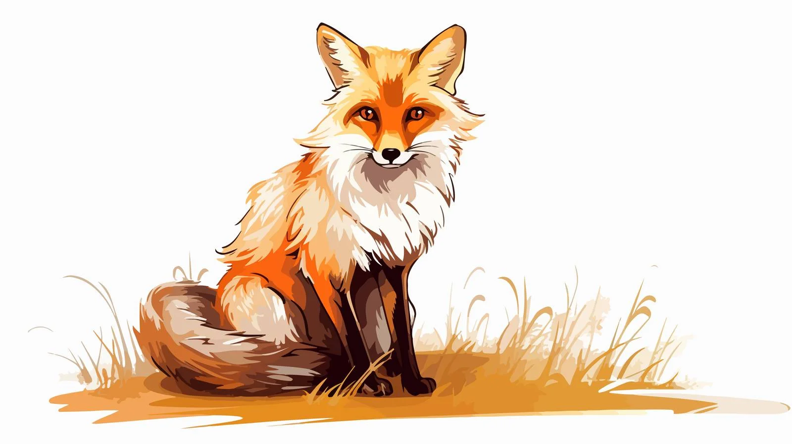 Fox Sketch Vector Illustration — free download from Dotvec