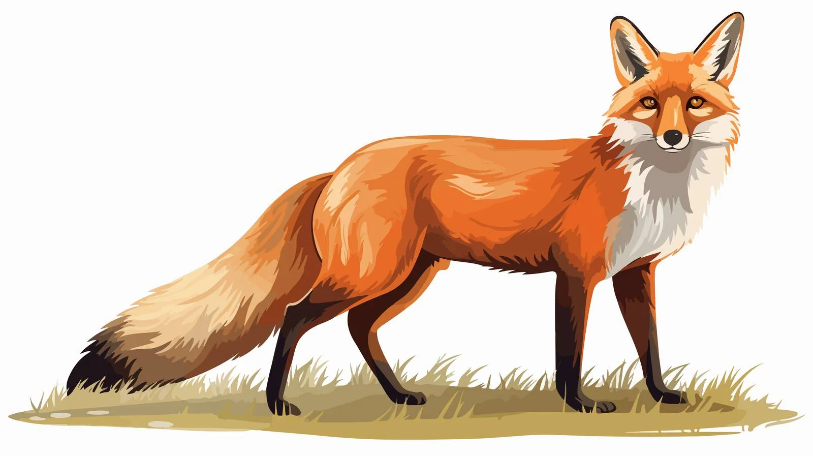 Fox Sketch Vector Illustration — free download from Dotvec