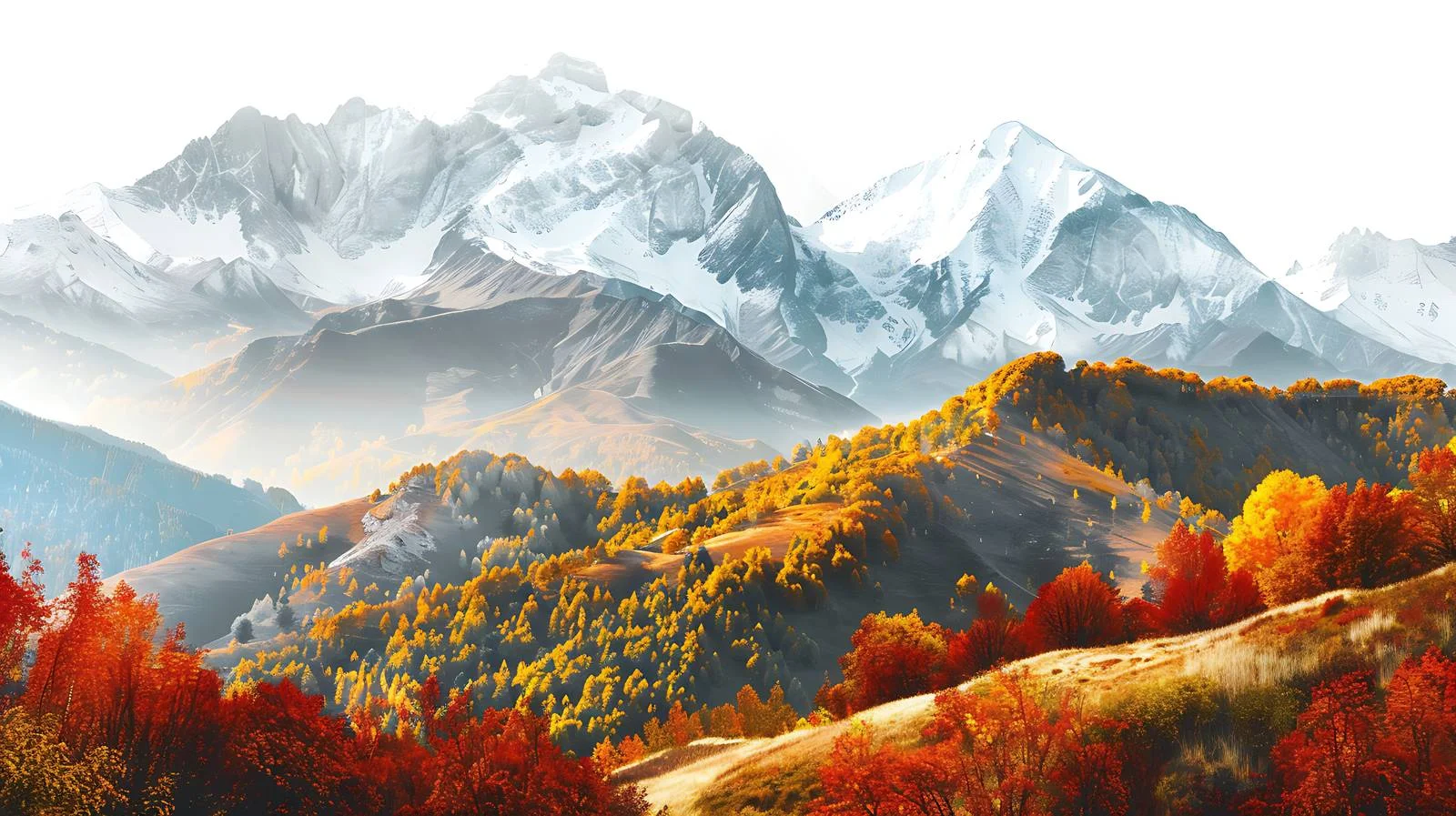 Scenic Autumn Mountain Landscape Isola View — free download from Dotvec