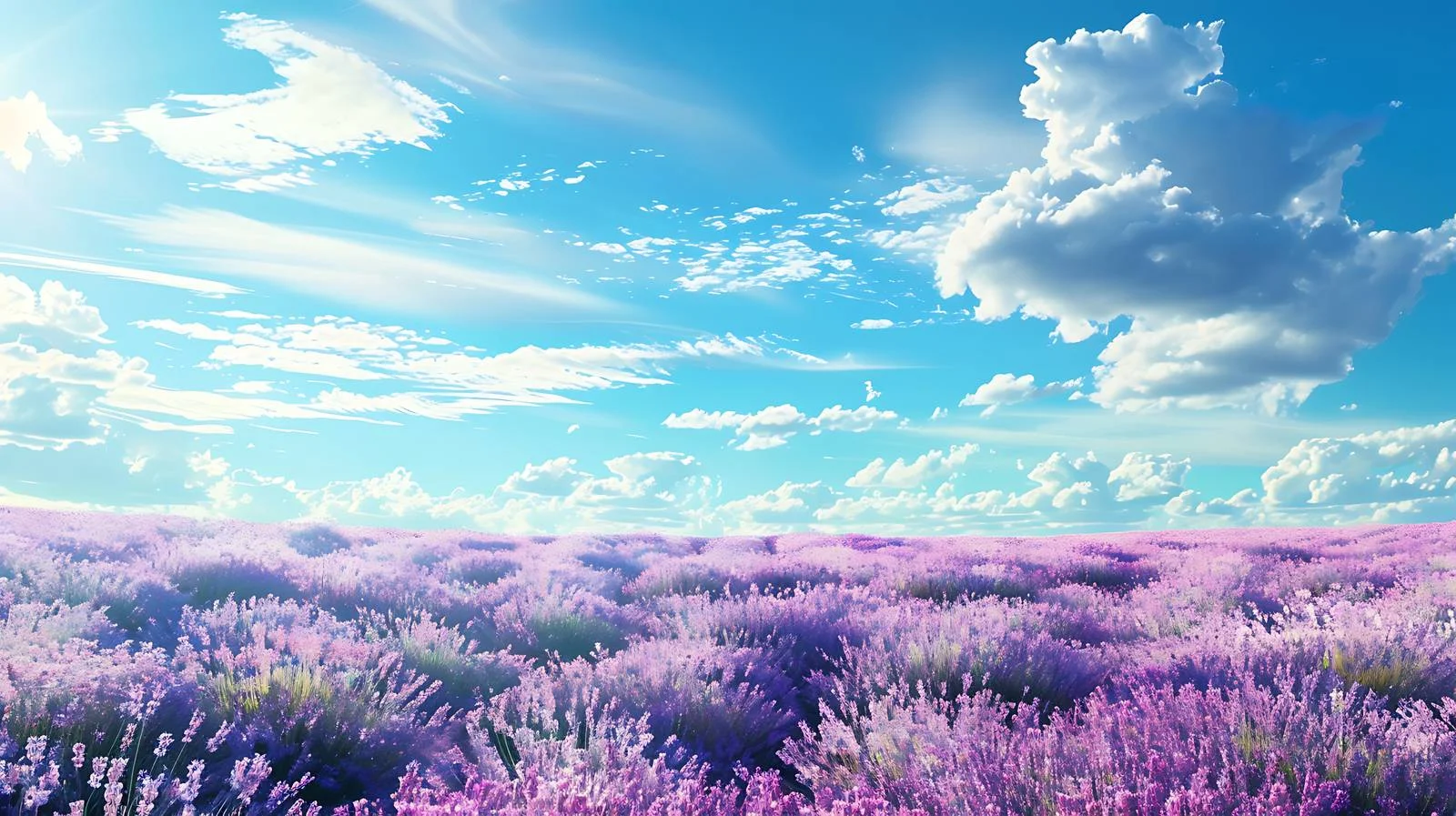 Serene Lavender Field under Ethereal Sky — free download from Dotvec