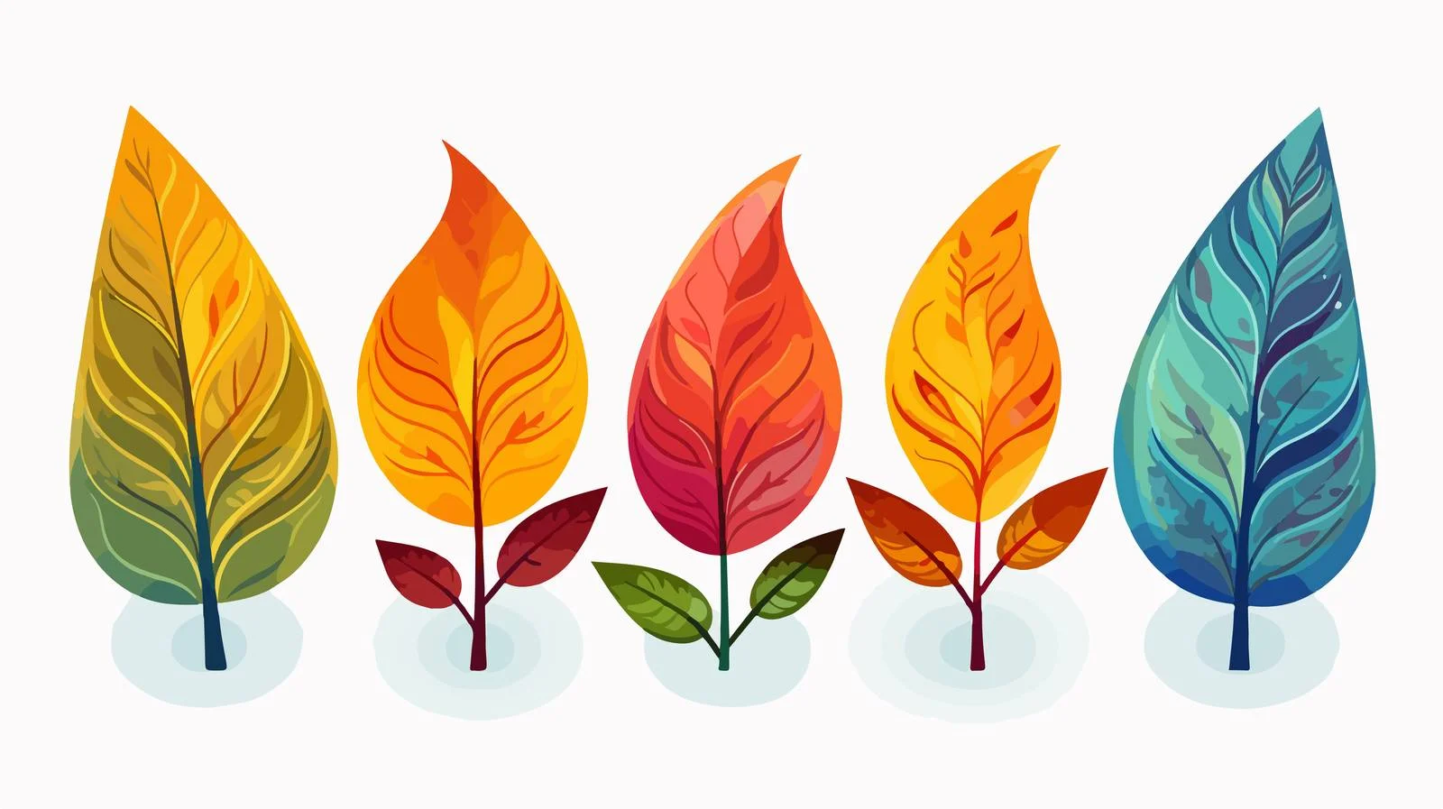 Vibrant Autumn Leaf Arrangement — free download from Dotvec