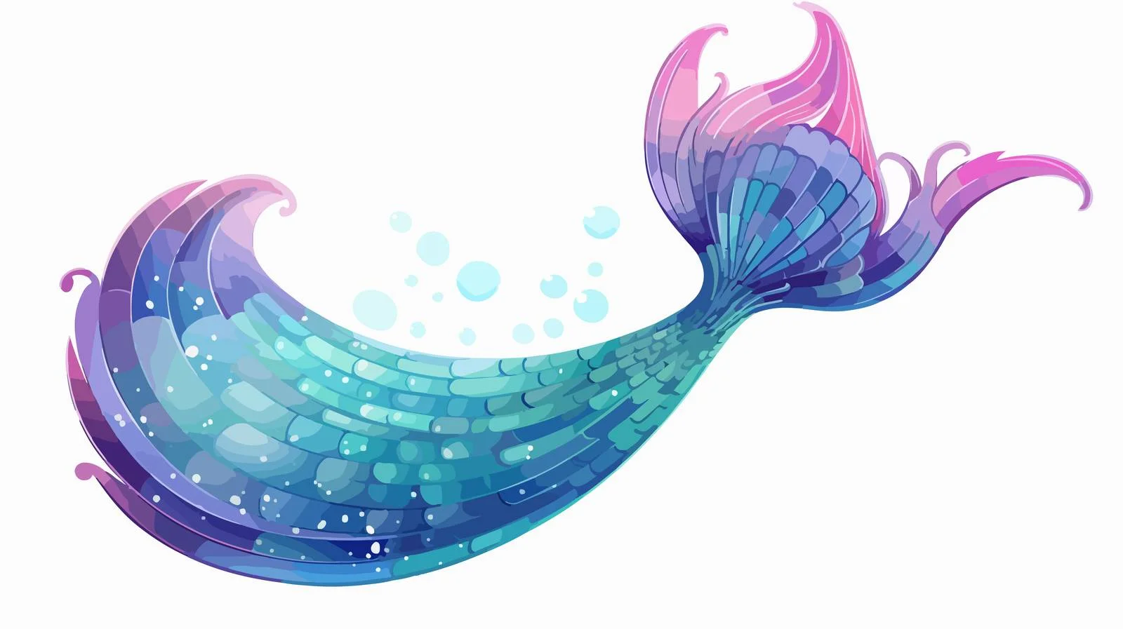 Ocean Mermaid Tail Vector Design — free download from Dotvec
