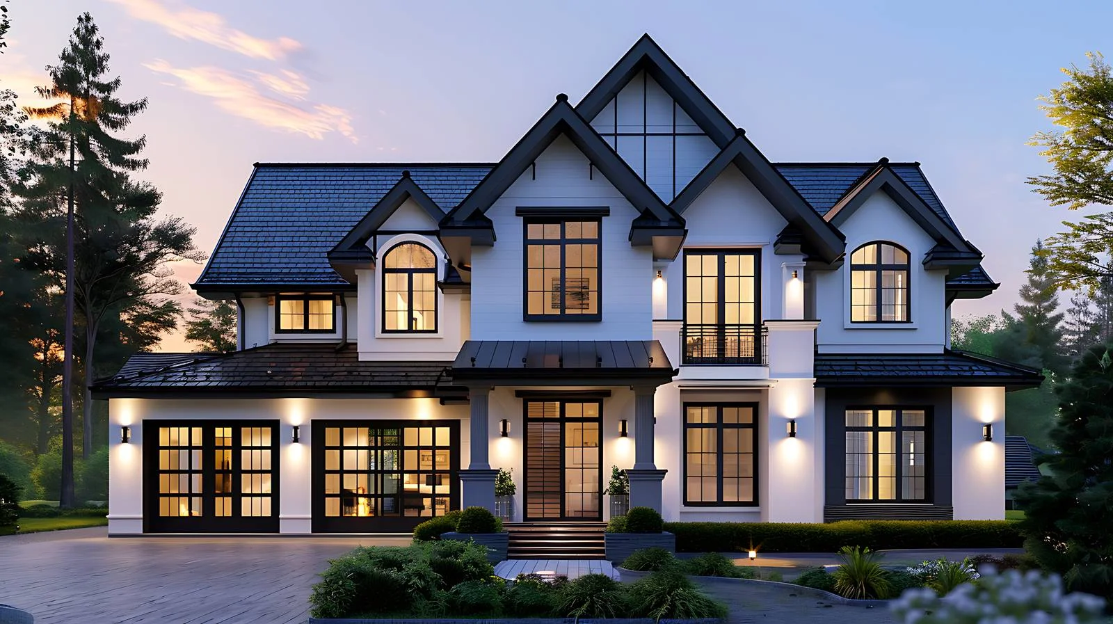 Luxurious Modern Farmhouse Exterior Design — free download from Dotvec