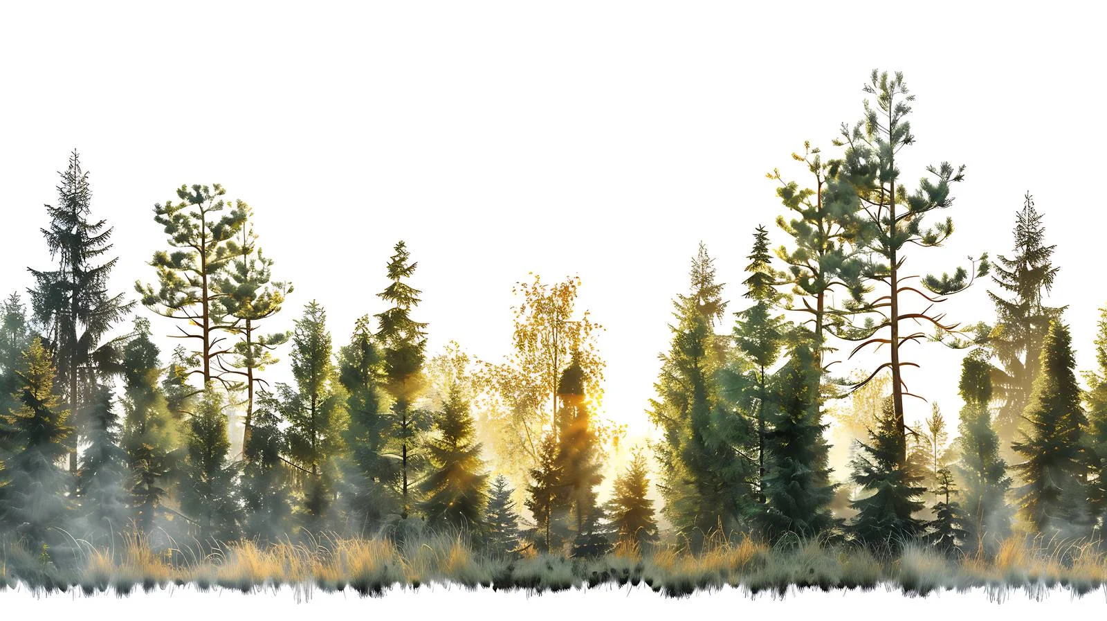 Serenity of Forest Bathed in Morning Light — free download from Dotvec