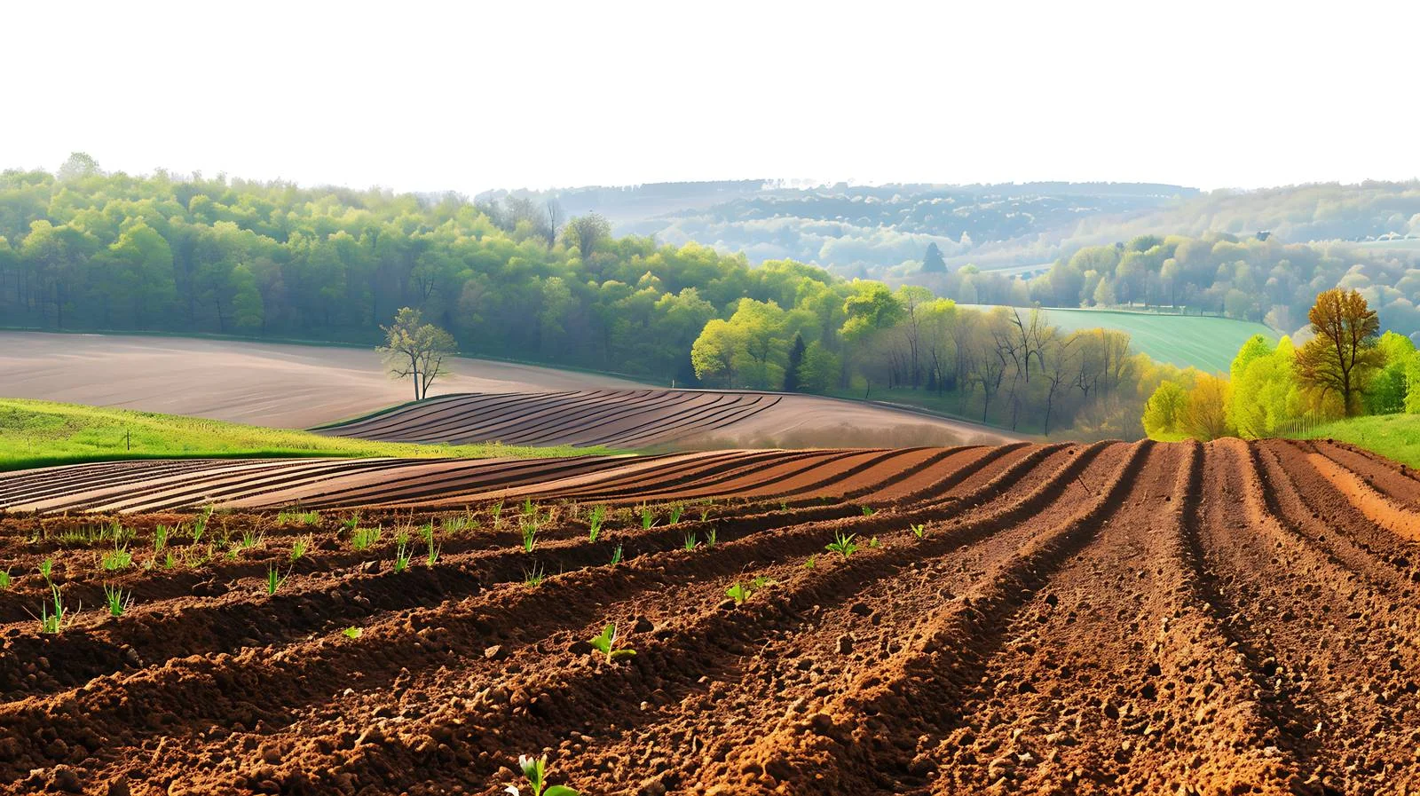 Scenic Spring Agricultural Countryside Landscape — free download from Dotvec